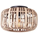 Brilliant Holzrow Deckenleuchte Metall Bambus Braun | 320mm - Geeignet für 1x E27